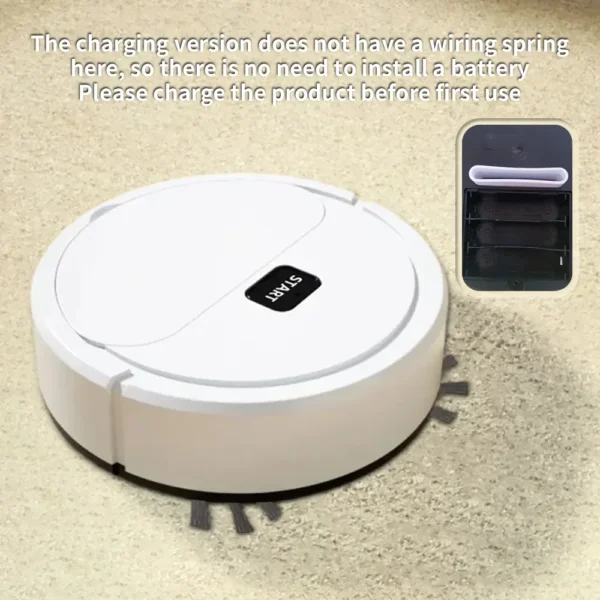 High Quality Robotic Vacuum Cleaner – Smart Home Sweeping, Mopping & USB Charging Robot - Image 3