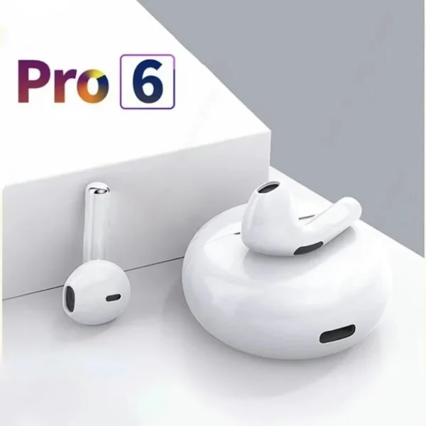 Pro6 TWS Wireless Earbuds – Bluetooth 5.0 Headphones with Touch Control for iPhone & Android